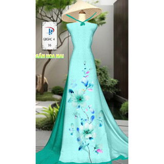 Vải áo dài gấm in hoa văn