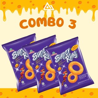 Snack Supering 60g- COMBO 3 vị phomai nhập khẩu Malaysia An Gia Sweets Snacks