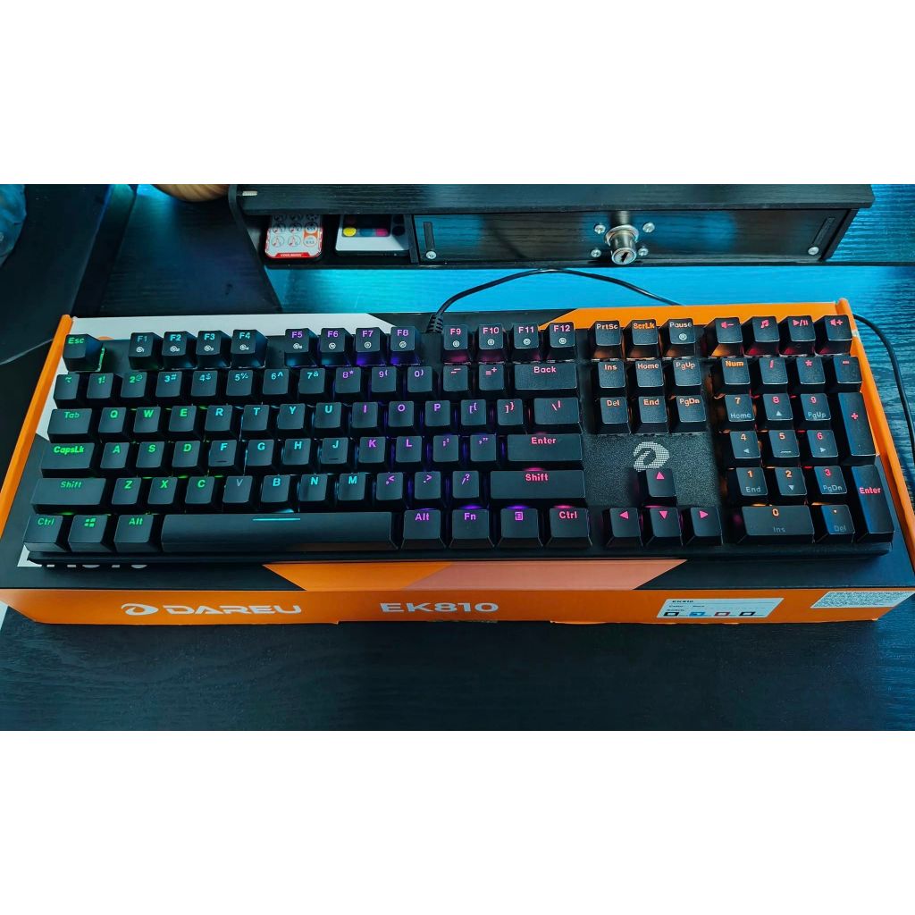Bàn phím cơ Gaming Dareu EK810 Multi Led Brown/Blue/Red Switch (Chính hãng, BH 24 tháng)