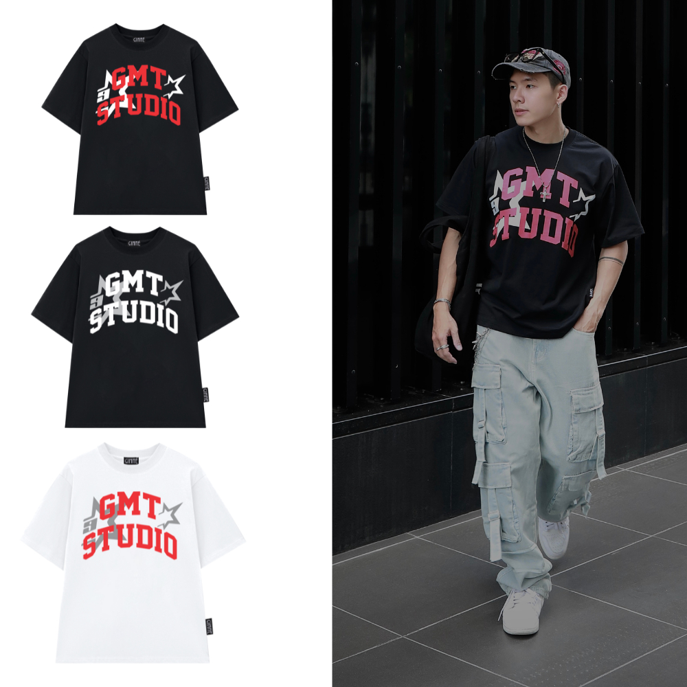Áo Thun Gimme Tee Oversize - Hình In Ngôi Sao Unisex Cotton - 250gsm Co Dãn 2 Chiều - GMT72