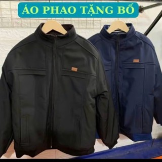 Áo Phao Tặng BỐ Áo Khoác Phao Trung Niên Lót Lông Tặng Bố Mùa Dông Menswear Nam Jacker