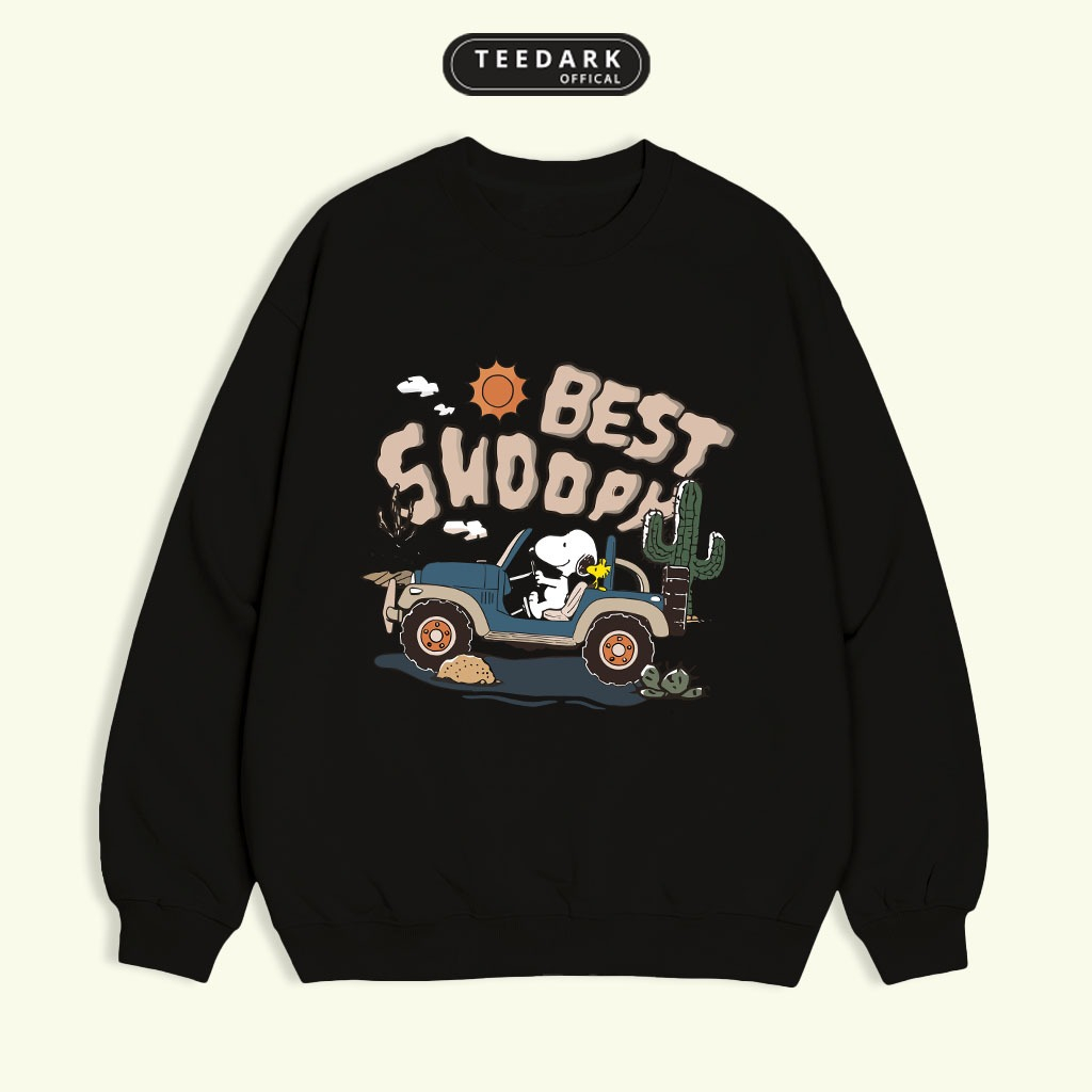  Áo Sweater Dài Tay Unisex TEEDARK Mã SNPDriver Chất Nỉ Mịn Dày Dặn Phong Cách Năng Động 