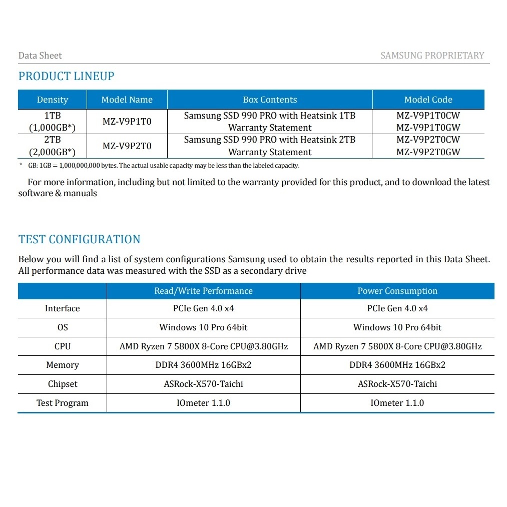 [LAGIHITECH_HN] Ổ Cứng SSD Samsung 990 Pro / 990 Pro Heatsink 1TB / 2TB M2 PCIe Gen 4.0 x 4 Bảo hành 5 năm | BigBuy360 - bigbuy360.vn
