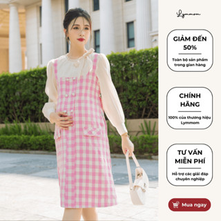 Đầm Bầu Thiết Kế LYMMOM Dáng Váy Suông Dài Tay Chất Dạ Tweed Cao Cấp Đi Tiệc Công Sở Đi Chơi Mùa Đông VB141