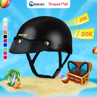 SALE HÈ | Mũ Bảo Hiểm 1/2 Nửa Đầu A104 - Blue Sea (Mũ SƠN CAO CẤP) - Chính hãng