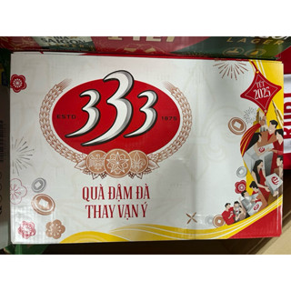 Thùng bia 333 Saigon 24 lon 330ml hương vị đậm đà, bao bì đẹp mắt