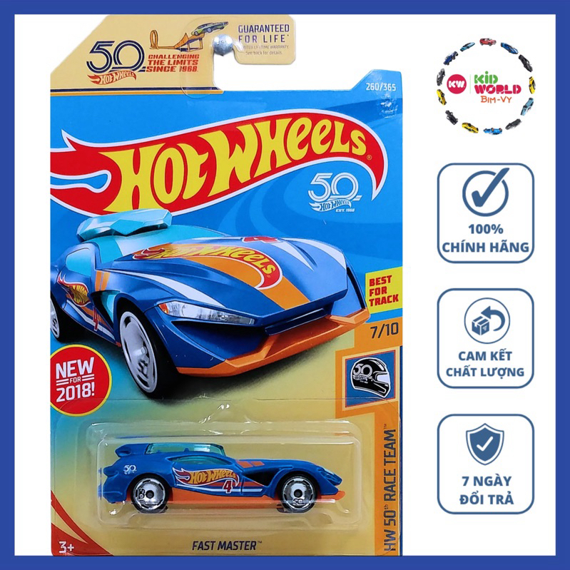 Xe mô hình Hot Wheels basic Fast Master FJV92.