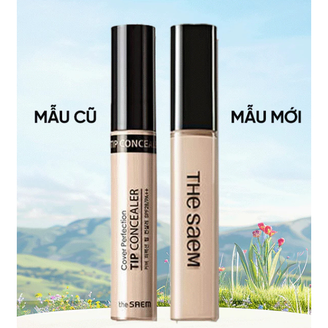 Che khuyết điểm Hàn Quốc The Saem Cover Perfection Tip Concealer (0.5 - 02)  Spf28 PA++