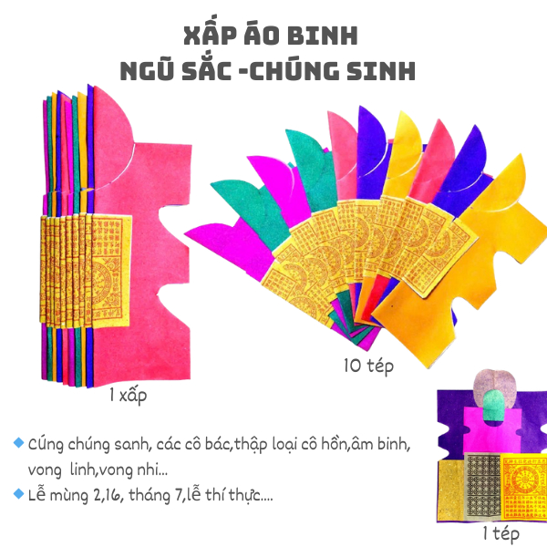 Áo Binh Cúng Chúng Sanh,Các Bác Cô Cậu,Thí Thực [Xấp =10 Tép ]