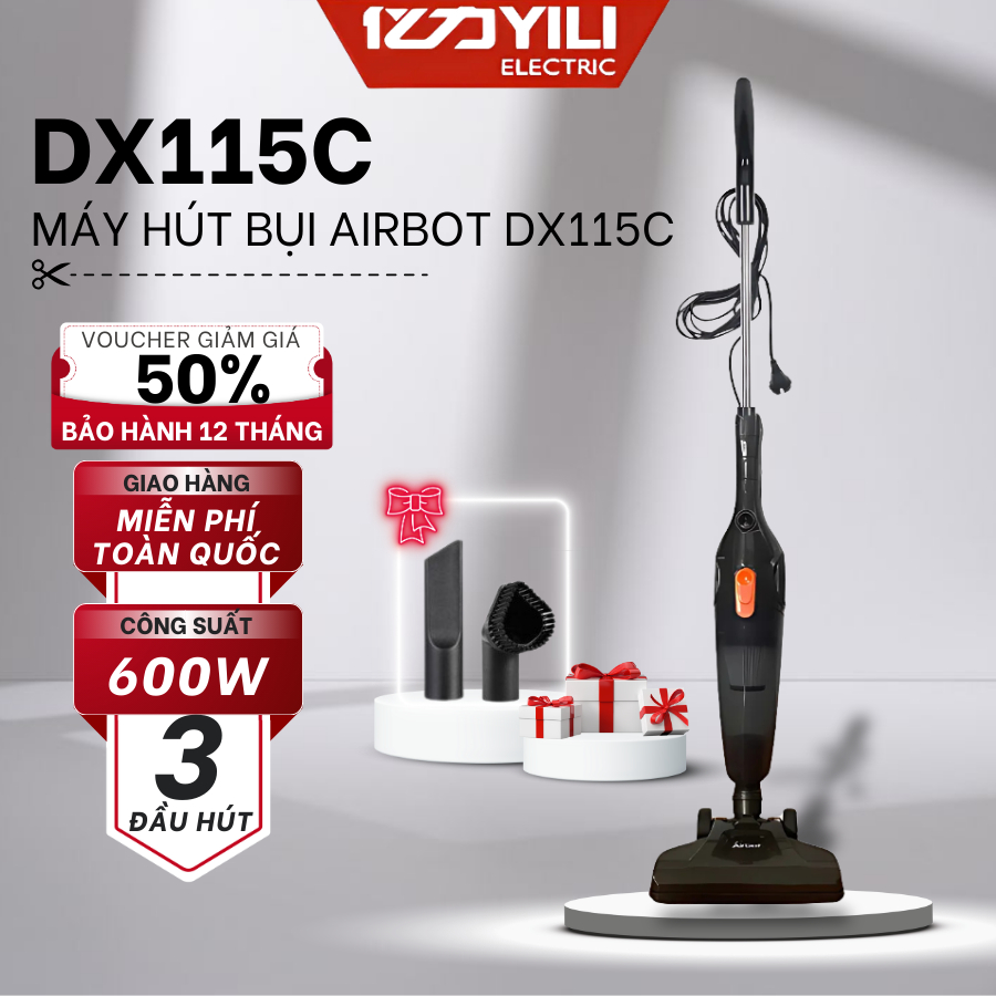 Máy Hút Bụi Cầm Tay Airbot DX115C, Máy Hút Bụi Gia Đình Bảo Hành 12 Tháng