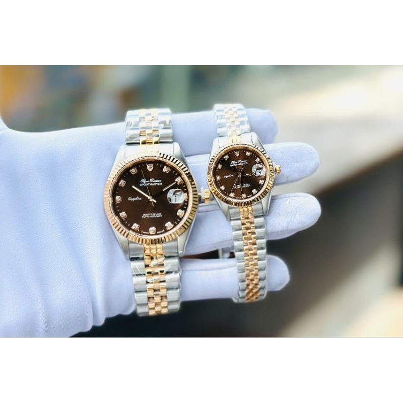 [Chính Hãng 100%] Đồng Hồ Cặp  Olym Pianus OP89322 (89322) Cơ (Automatic) Nữ OP68322 (68322) Kính Sa