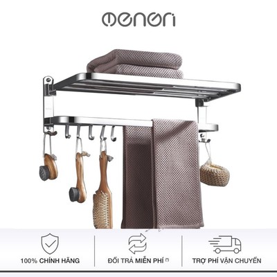 Giá Treo Khăn Nhà Tắm INOX 304 Dán Tường Gạch Men Hoặc Khoan Vít Nở - OENON
