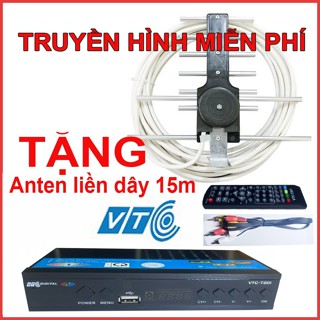 Đầu thu truyền hình VTC T201 loại 7 nút bấm  xem truyền hình miễn phí chất lượng HD