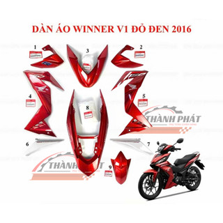  DÀN ÁO WINNER V1 ĐỎ CHERRY ĐỜI 2016 TEM SẴN  ZIN HÃNG BÁN LẺTỪNG MÓN  