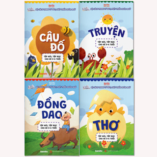 Sách - Combo 4 Quyển Thơ, Truyện, Đồng Dao, Câu Đố, Tập Nói Tập Đọc Cho Bé 0-6 Tuổi