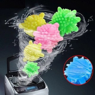 Bóng giặt quần áo sinh học chống nhăn rối lọc cặn hút bụi quần áo, quả banh cầu gai viên giặt sấy đồ máy giặt thông minh