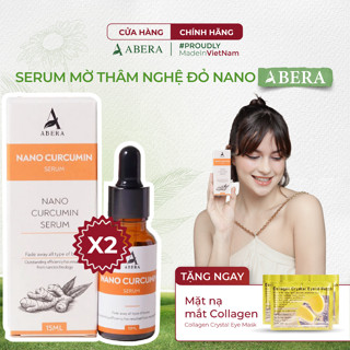   Combo 2  Serum Nghệ Đỏ Nano Abera - 15ML Làm Mờ Thâm Mụn Thâm Quầng Mắt  Tinh Chất Dưỡng Trắng Da 