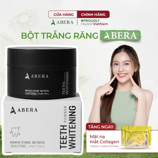  Bột Trắng Răng Abera - Làm Trắng Siêu Tốc Mọi Vết Ố Vàng Mảng Bám Cao Răng Lâu Năm 