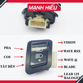 [ HÀNG CHÍNH HÃNG ] Công Tắc Đèn Xe Máy 3 Chế Độ (TẮT ĐÈN - PHA - COS) Cho Wave A/ RS110/ RSX - Futrure - Vision
