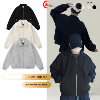  Áo khoác bóng chày chất da lộn 2 lớp cao cấp form rộng nam nữ áo đôi chuẩn form Hàn Quốc - SNAKA77 