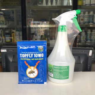 Combo 1 bình xịt dudaco 750ml + topfly 10wg gói 20g