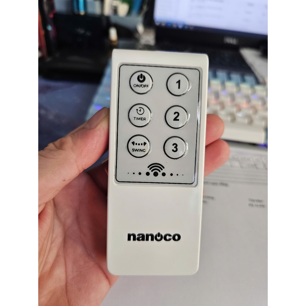 Remot Quạt Nanoco Dùng Cho Mã NWF1615RC, NWF1612RC, NOF1651RC Chính Hãng 100%