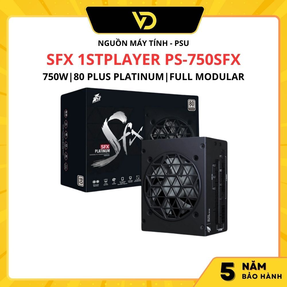 NGUỒN MÁY TÍNH SFX 1STPLAYER PS-750SFX 750W (80 PLUS PLATINUM /FULL MODULAR)