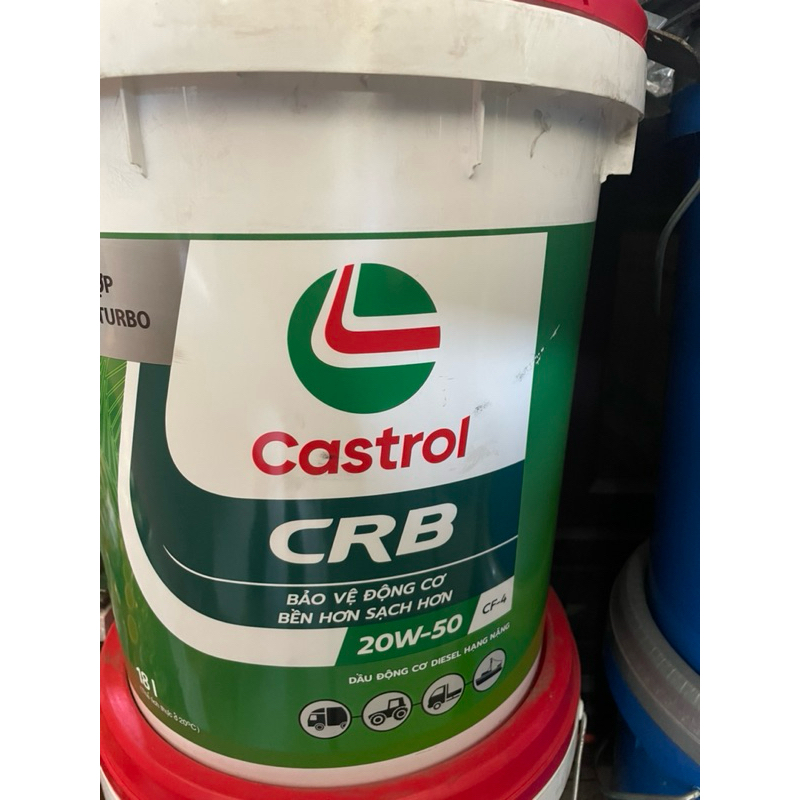 Nhớt Castrol CRB 20W50 18 Lít- Hàng Chính Hãng