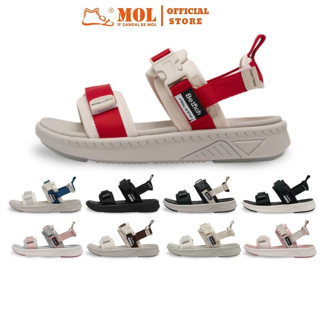 Sandal nam nữ thương hiệu Berich 2 quai ngang BE278