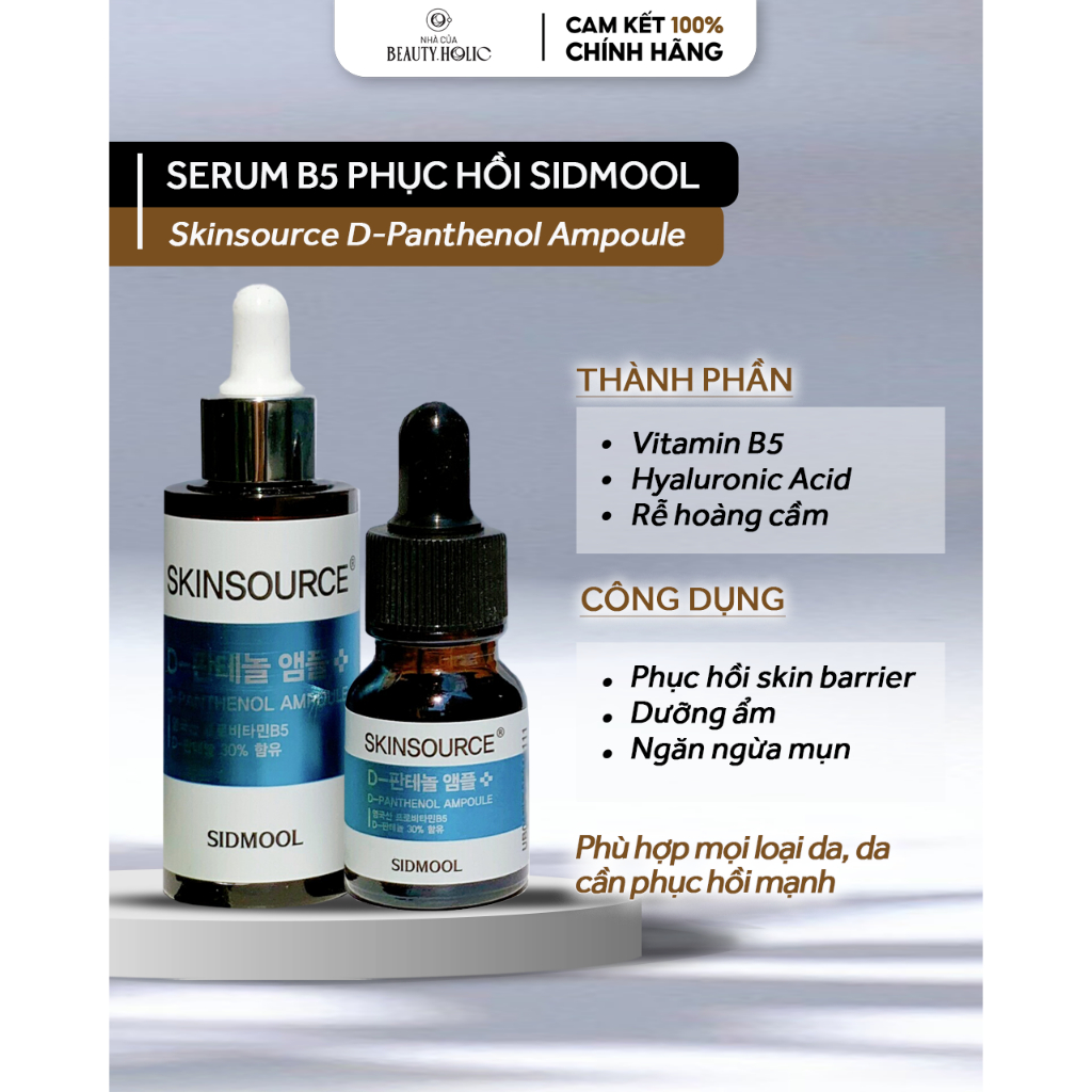 Serum B5 phục hồi da SIDMOOL D-Panthenol Ampoule