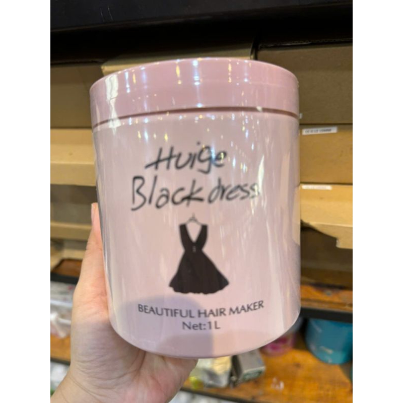 Kem hấp ủ tóc Huiger Black Dress 1000ml váy đen