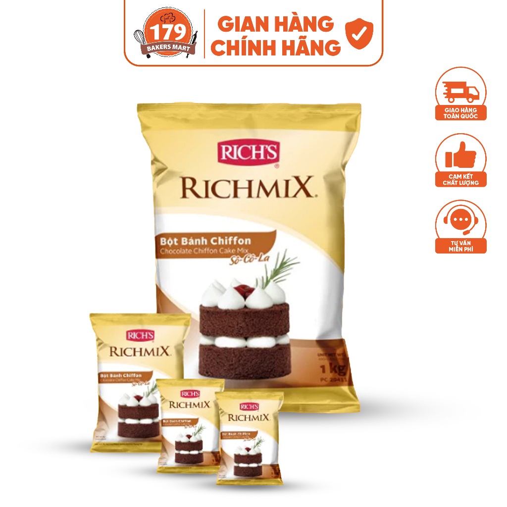 Bột Bánh Chiffon Richmix Túi 1Kg