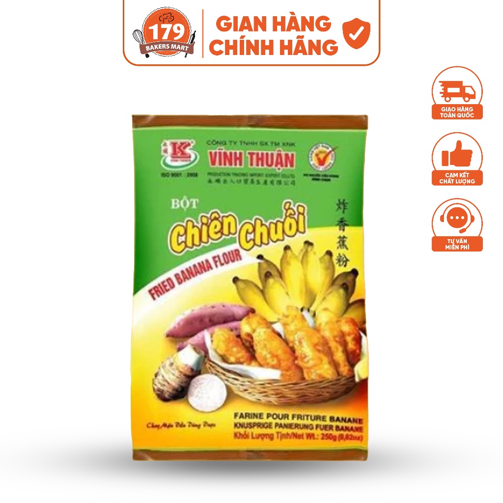 Bột chiên chuối Vĩnh Thuận 250g