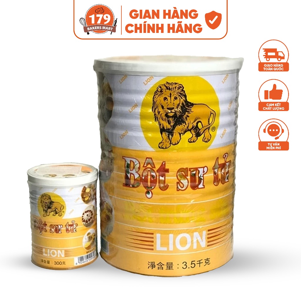 Bột sư tử Lion Custard / Bột trứng sữa 300g