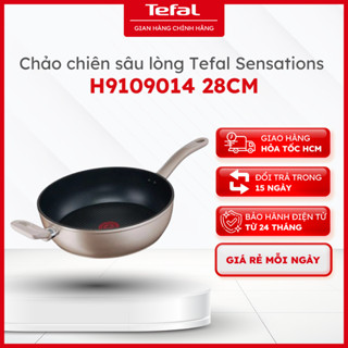 Chảo chiên sâu lòng Tefal Sensations 28cm (H9109014) - Bảo hành chính hãng 24 tháng [HOẢ TỐC HCM]