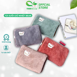 Túi chườm bụng BEAR sạc điện cute hình thú, Túi trườm nóng sưởi bụng cắm điện giảm đau - TUIDO SHOP