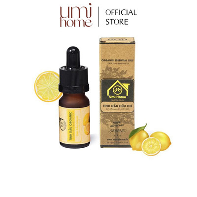 Tinh dầu Chanh vàng hữu cơ UMIHOME 10ml nguyên chất
