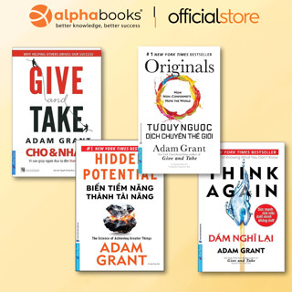  Sách - Lẻ: Cho Và Nhận + Biến Tiềm Năng Thành Tài Năng + Tư Duy Ngược Dịch Chuyển Thế Giới + Dám Nghĩ Lại  First News  
