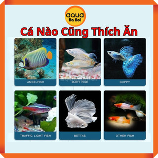 Thức ăn cho cá 7 màu gói vàng 20g - Thức ăn cho cá cảnh các loại giúp cá mau lớn, lên màu, khoẻ mạnh