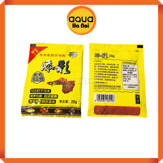 Thức ăn cho cá 7 màu gói vàng 20g - Thức ăn cho cá cảnh các loại giúp cá mau lớn, lên màu, khoẻ mạnh