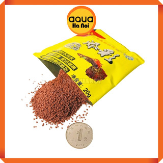 Thức ăn cho cá 7 màu gói vàng 20g - Thức ăn cho cá cảnh các loại giúp cá mau lớn, lên màu, khoẻ mạnh