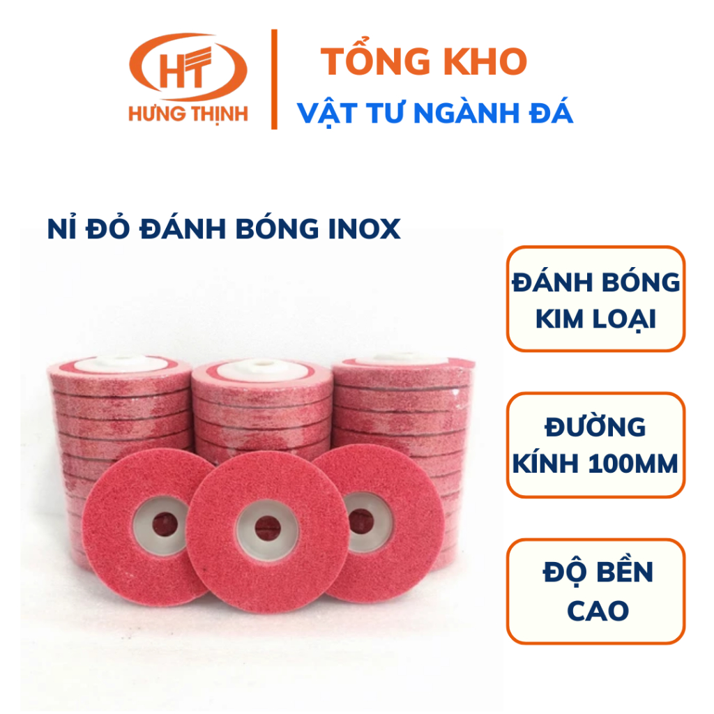 NỈ ĐỎ KHÔNG SỐ ĐÁNH BÓNG, đánh bóng đá hoa cương, đá granite, đá marble, đá nhân tạo