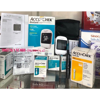 ✅ Máy thử đo đường huyết Accuchek instant + tặng 25 test máy đo tiểu đường Accu Chek Accuchek instant