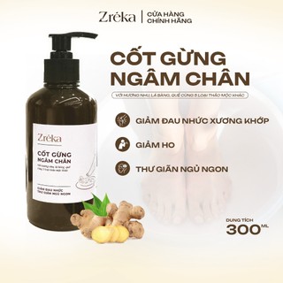 Nước cốt gừng tràm trà Zreka Chai 500ml - Organic ngâm chân, giảm đau nhức, ngủ ngon