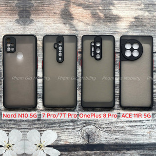 Ốp lưng Oneplus (1+) 11R 5G/ One plus ACE 2/ 7 Pro/ 7T Pro/ 8 Pro/ OnePlus Nord N10 5G trong nhám chống ố, chống va đập