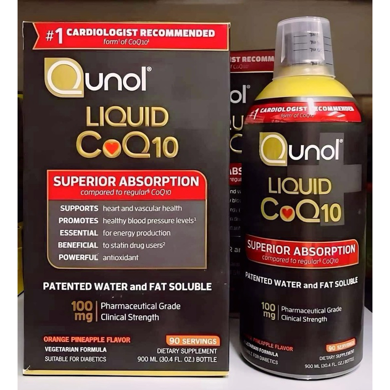 Coq10 dạng nước hỗ trợ tim mạch Liquid Coq10 Qunol 900ml