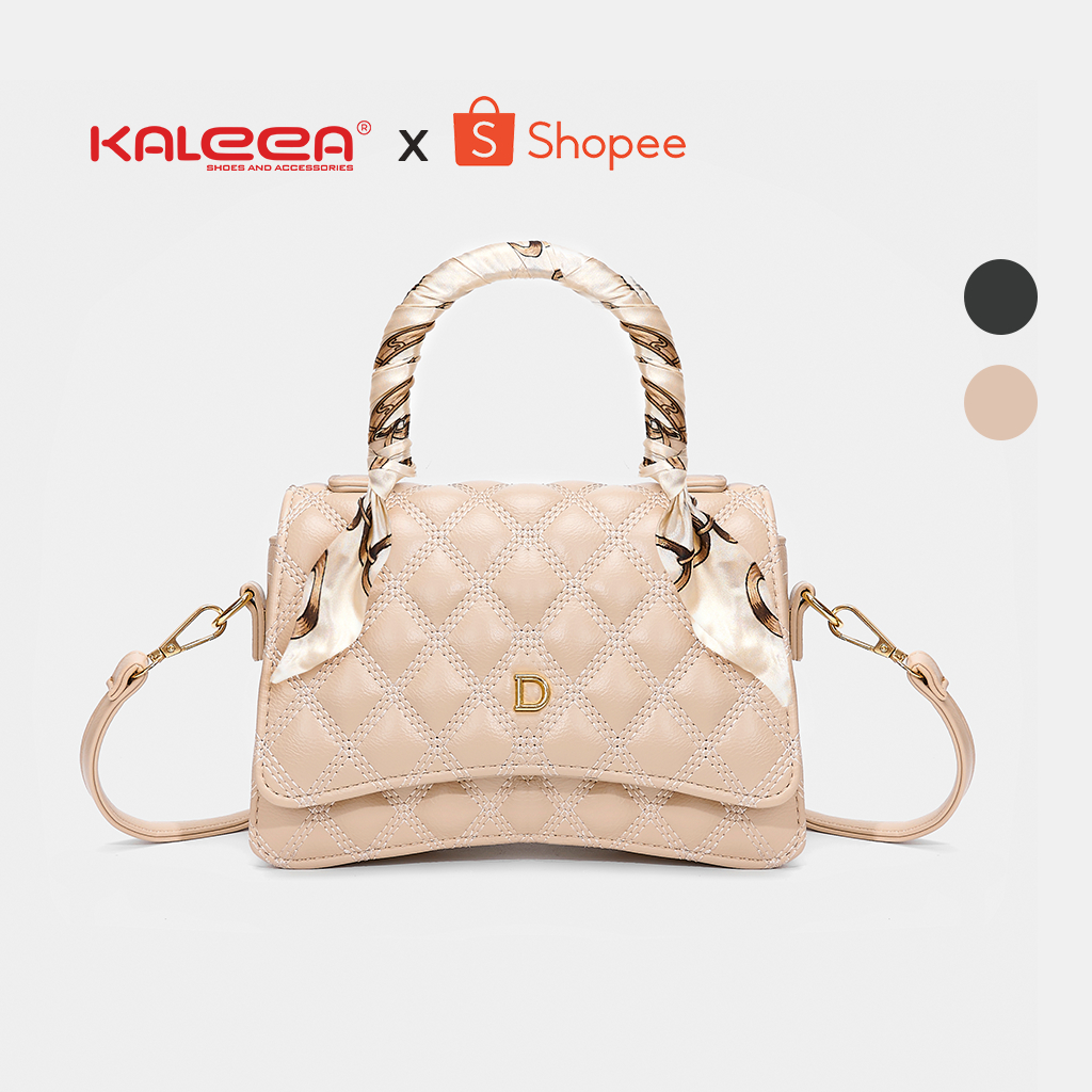 [SALE] [𝐇𝐨𝐚̉ 𝐭𝐨̂́𝐜 𝐇𝐍] Túi Xách Nữ Đeo Chéo, Cầm Tay Ô Chám Size 22 Da Cao Cấp Sang Trọng - Kaleea X