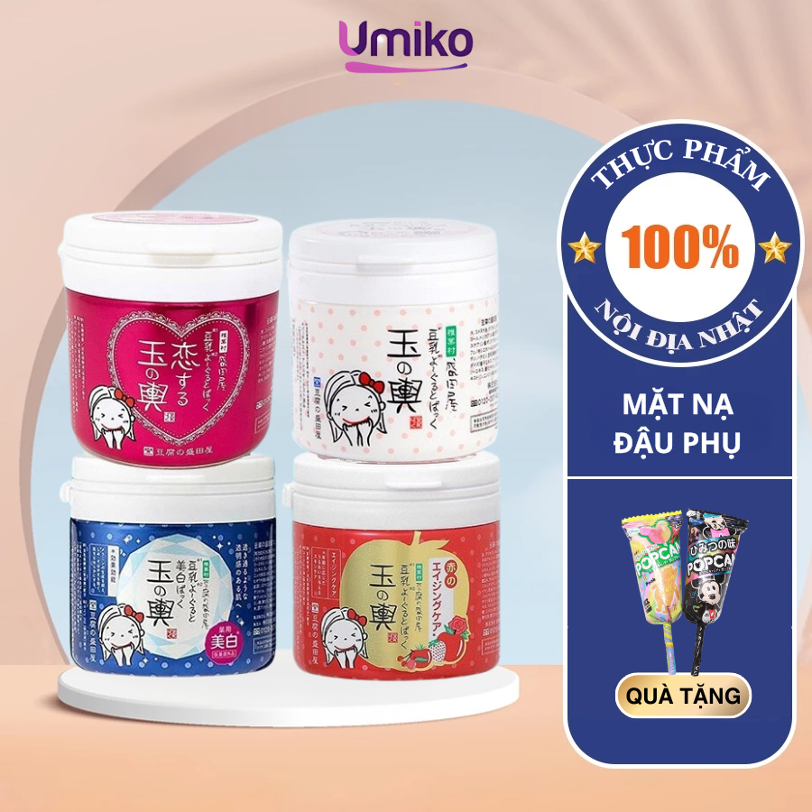Mặt Nạ Tofu Tamanokoshi Đậu Hũ Sữa Chua Dưỡng Ẩm Dưỡng Trắng, Chống Lão Hóa Da Nhật Bản (150 gam)