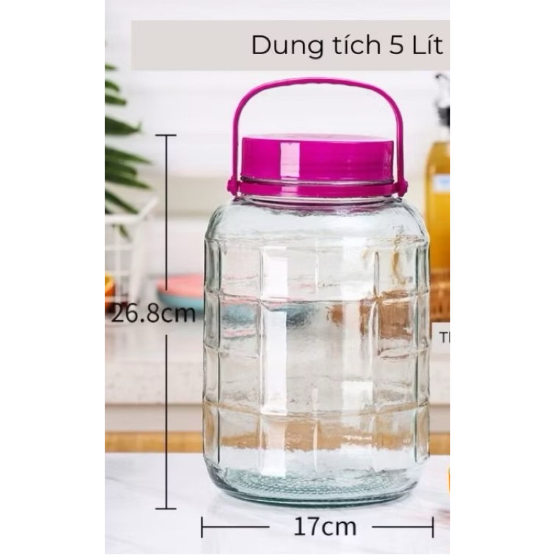 Keo thủy tinh nắp tím 5lit