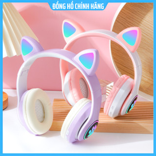 Tai Nghe Mèo Bluetooth Chụp Tai 23M / P47M  Có Micro Chơi Game, Học Online, Nghe Nhạc HIFI. Headphone Máy Tính Không Dây